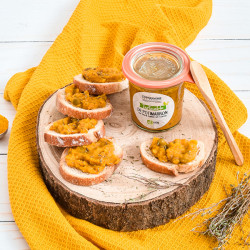 Tartinable de potimarron au lard fumé et curry BIO 100G