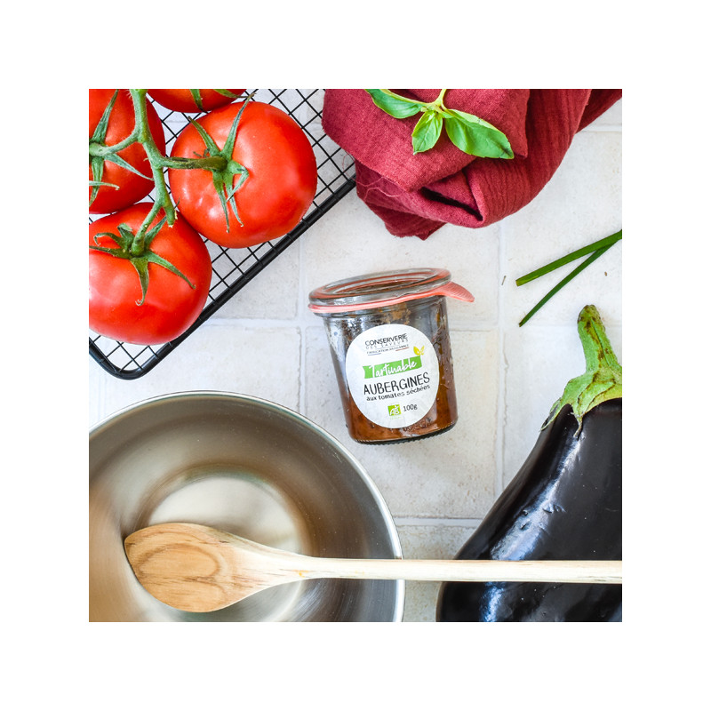 Tartinable d'aubergines aux tomates séchées BIO 100G
